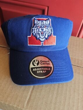 NEW University of Arizona Wildcats Logo Blue Hat Cap Desert Cactus NCAA